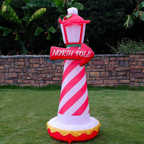 The Holiday Aisle® Christmas Xmas Lighthouse Inflatables Wayfair